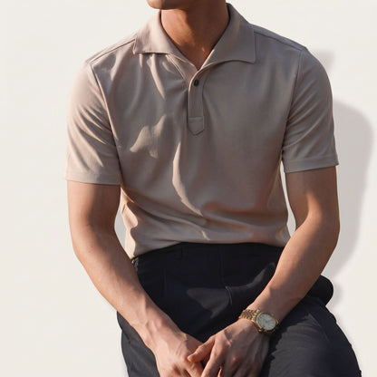 Elstree Collar Polo - Cream