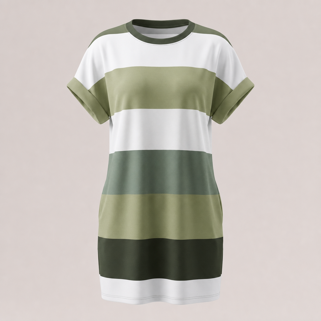 Elysian Roundneck Dress - Green