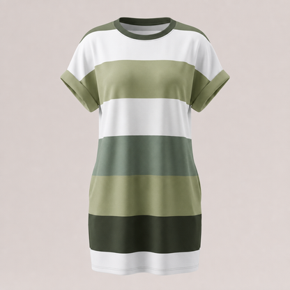Elysian Roundneck Dress - Green
