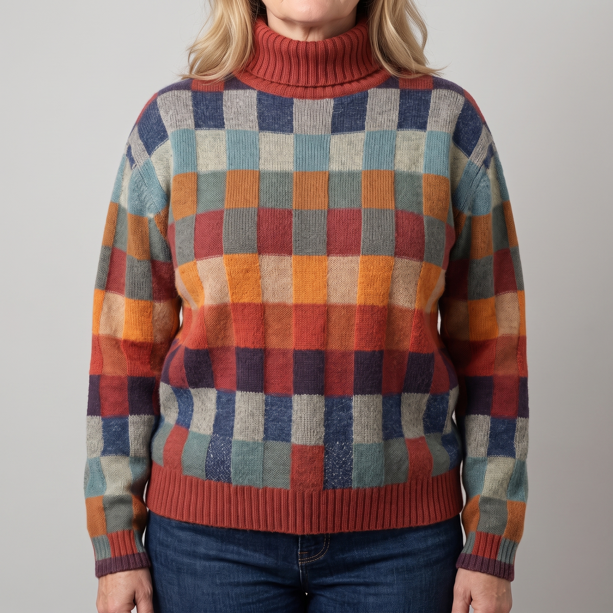 Emma Checked Jumper