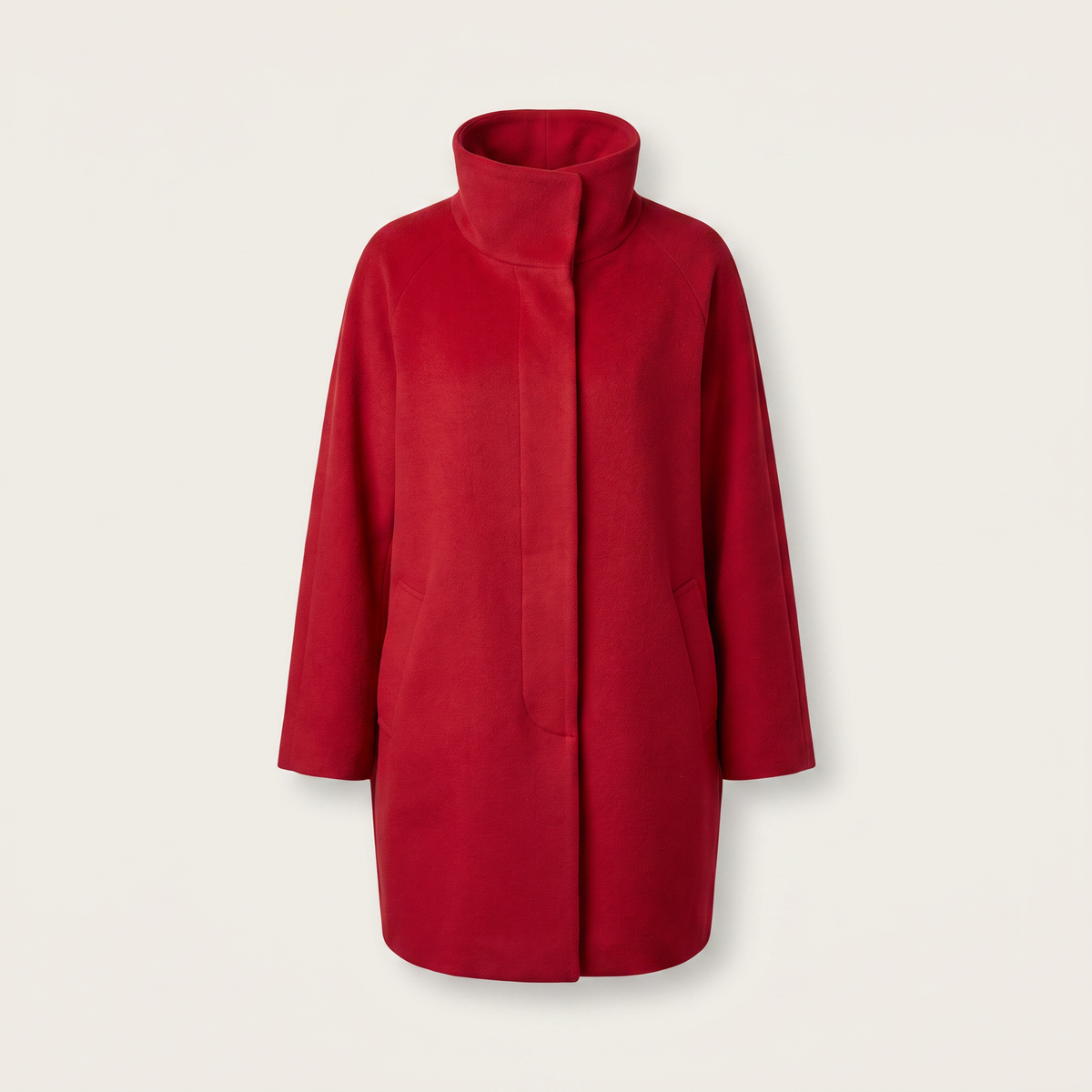 Emma Weather-Ready Wool Jacket - Red