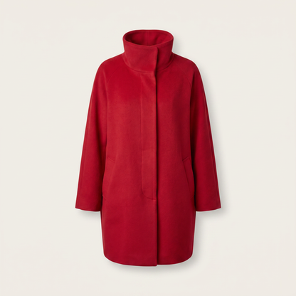 Emma Weather-Ready Wool Jacket - Red
