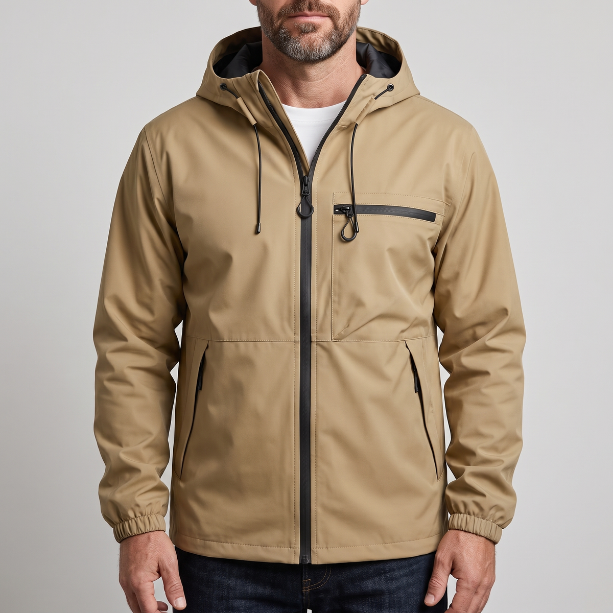 Essential Weather-Ready Hooded Coat