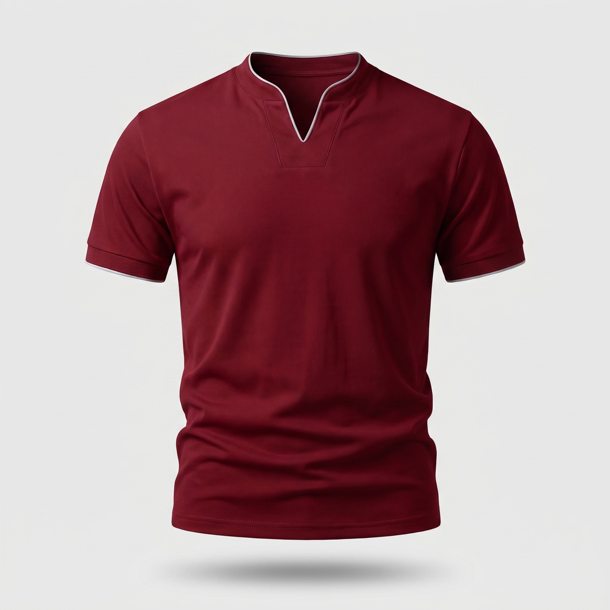 Ethan Business Fitness Tee - Dark Red