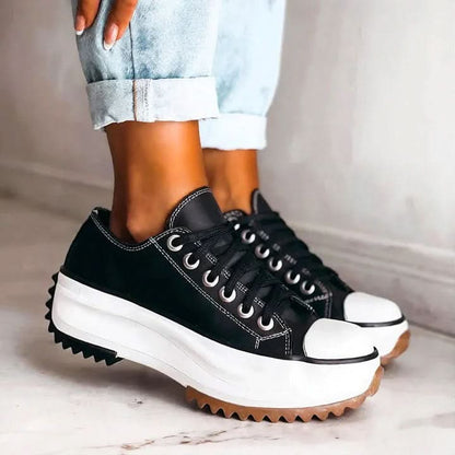 Eva Platform Trainers - Midnight Black