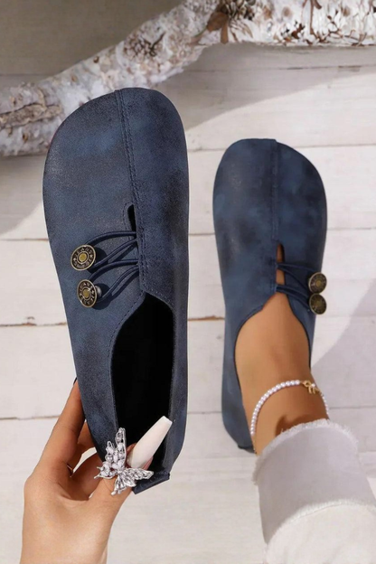 Evelyn Soft Ballet Flats - Blue