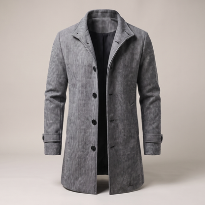 Everleigh Refined Autumn Trench - Plain Grey
