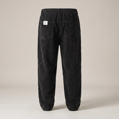 Everyday Comfort Corduroy Trousers - Black