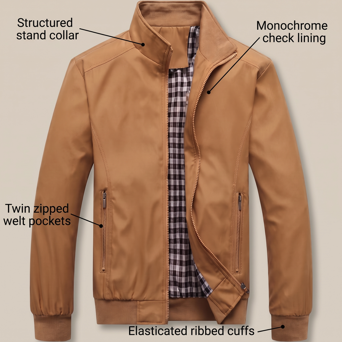 Everyday Zip Front Jacket