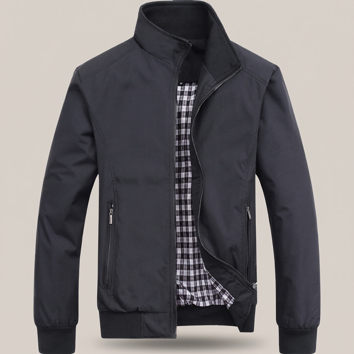 Everyday Zip Front Jacket - Black