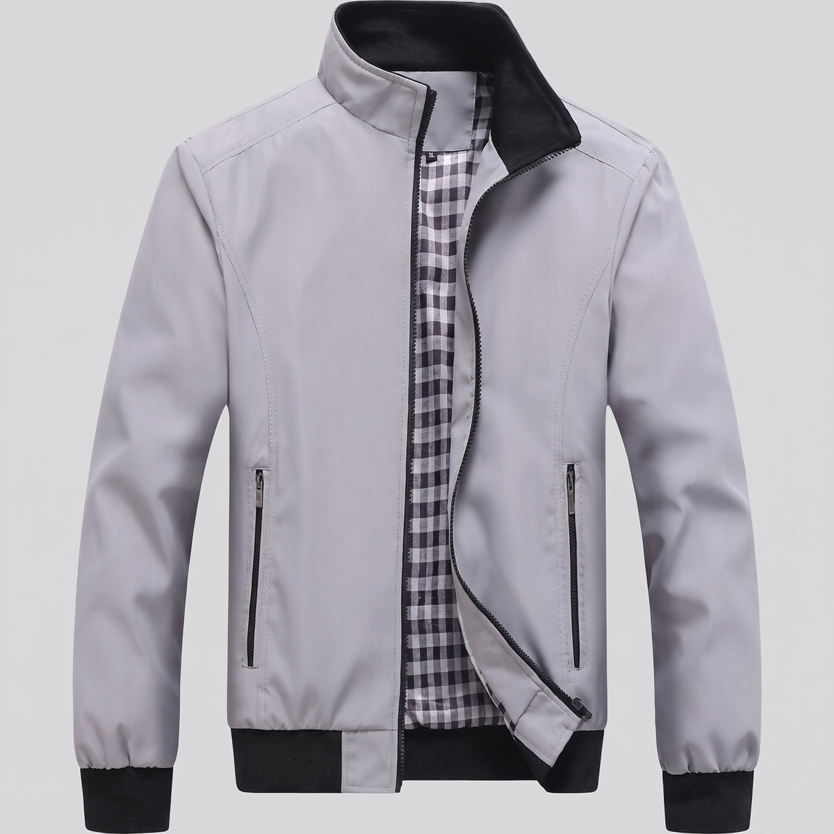 Everyday Zip Front Jacket - Grey