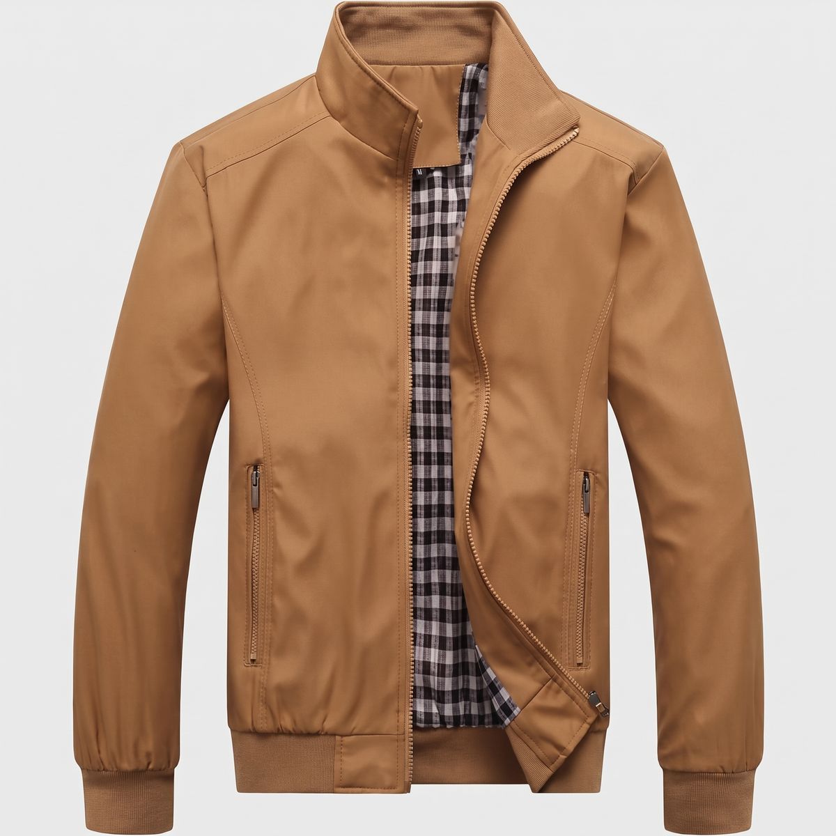 Everyday Zip Front Jacket - Mustard