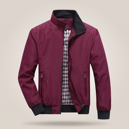 Everyday Zip Front Jacket - Red