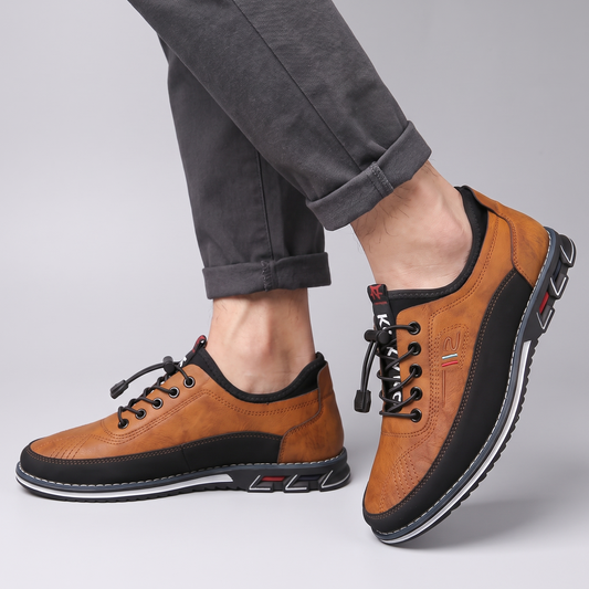 Executive Leather-Look Formal Shoes