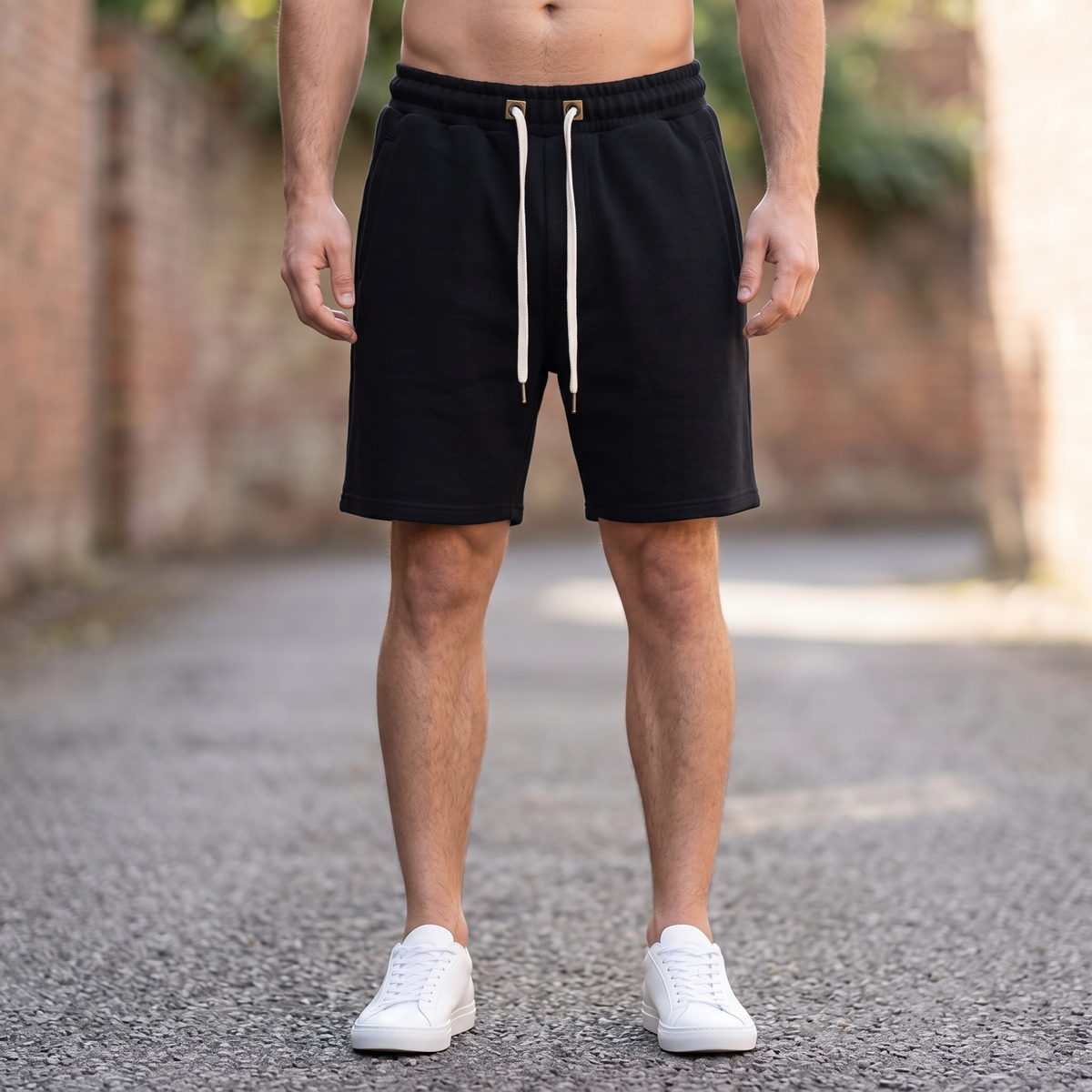 Fairford Knitted Comfort Shorts - Black