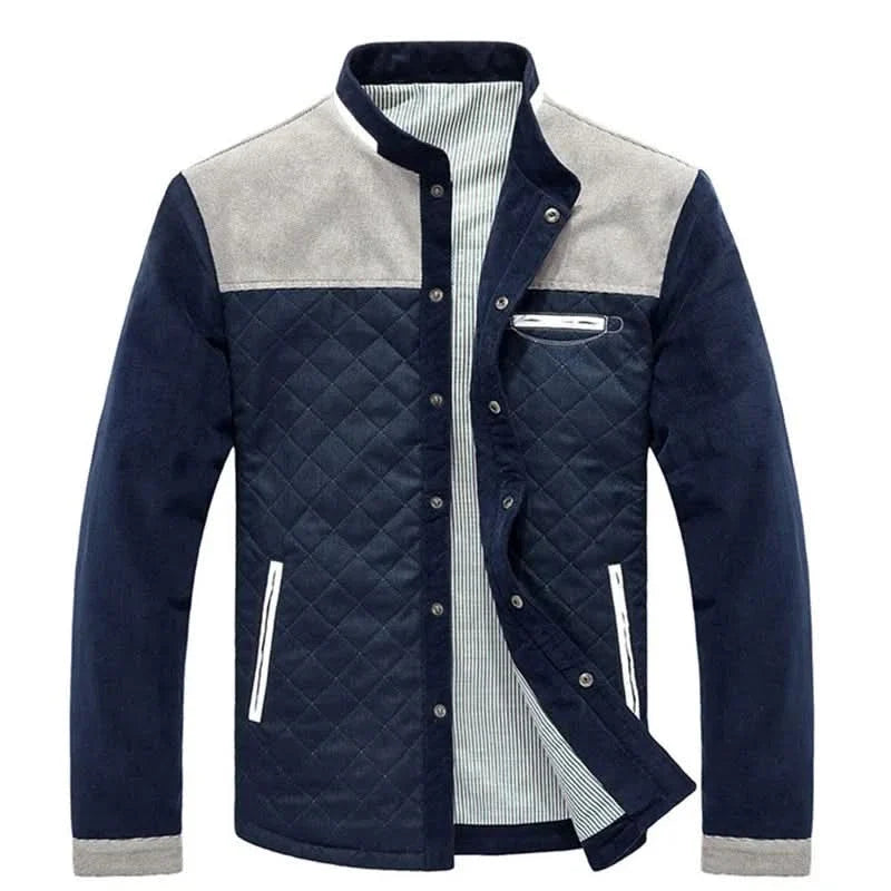 Fairmont Patchwork Jacket - White Grey