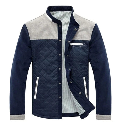 Fairmont Patchwork Jacket - White Grey