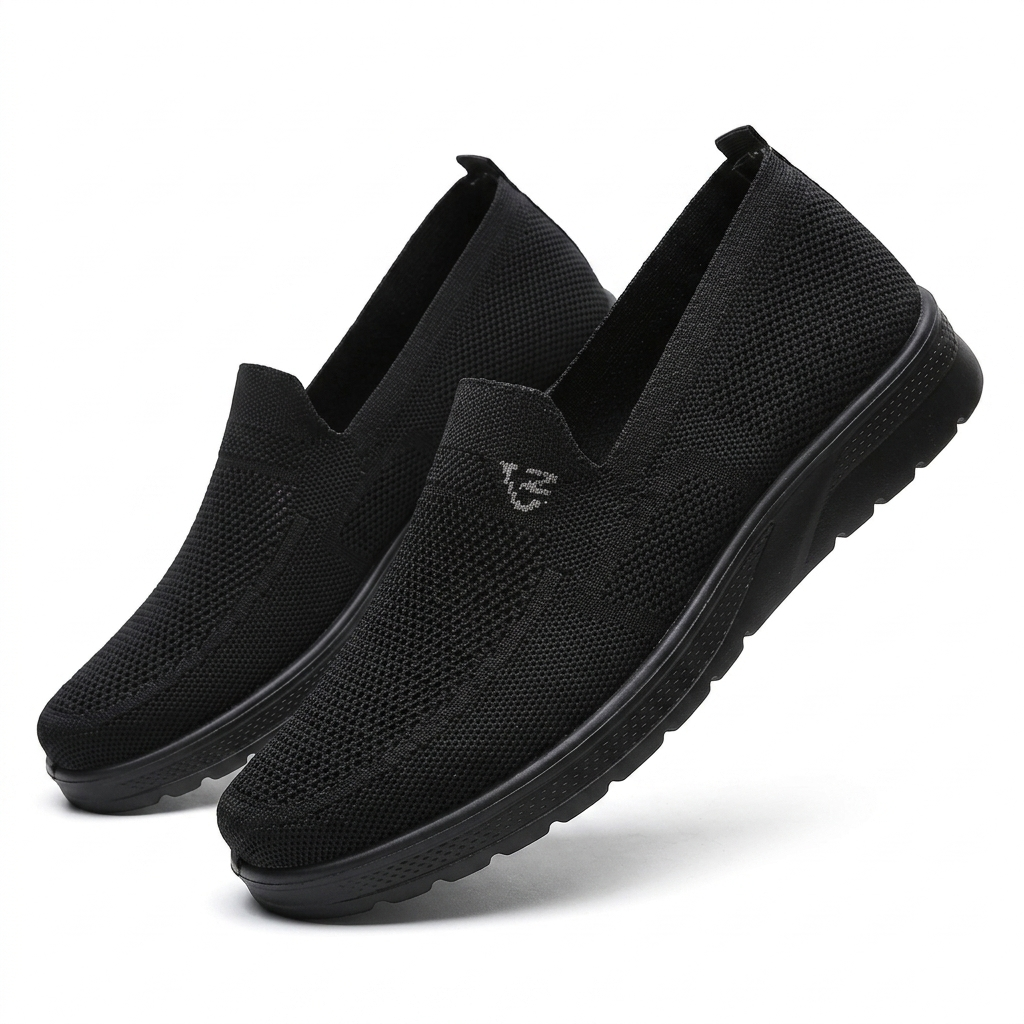 Falconbridge Breathable Knit Trainers - Black