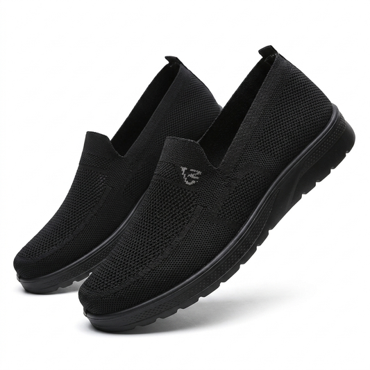Falconbridge Breathable Knit Trainers - Black