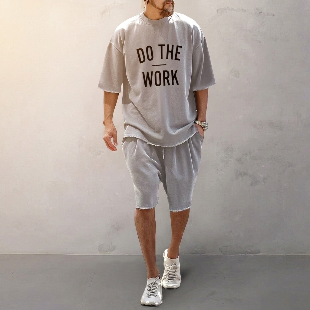 Farncombe Relaxed Active Co-Ord Set - Grey Print