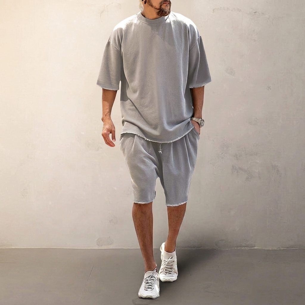 Farncombe Relaxed Active Co-Ord Set - Light Grey