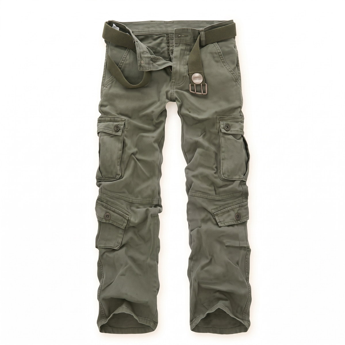 Farnworth Camo Cargo Trousers - Grass Green