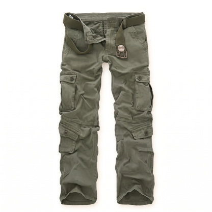 Farnworth Camo Cargo Trousers - Grass Green