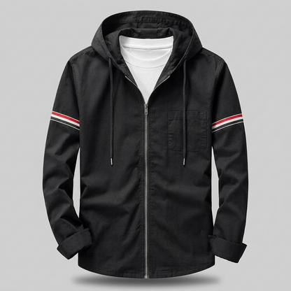 Fenbrook Casual Hooded Jacket - Black