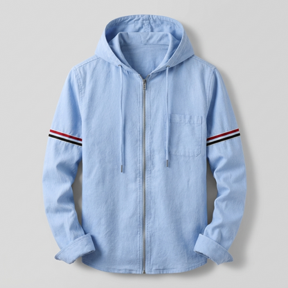 Fenbrook Casual Hooded Jacket - Blue