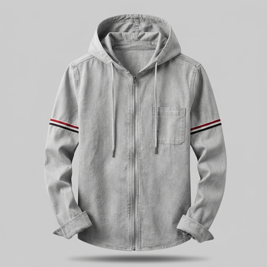 Fenbrook Casual Hooded Jacket - Grey
