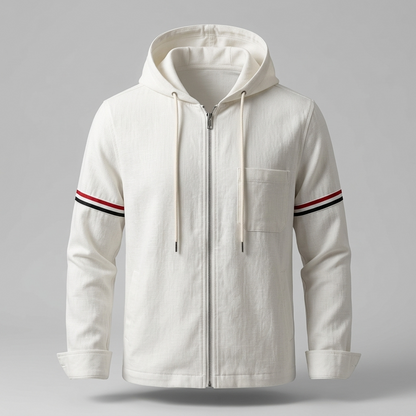 Fenbrook Casual Hooded Jacket - White
