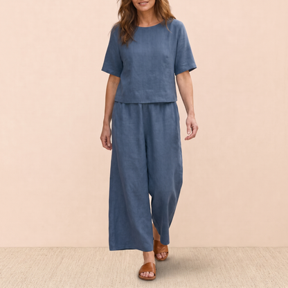 Fernleigh Easy-Wear Co-Ord Set - Dark Blue