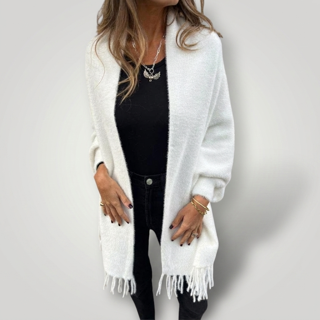 Fernleigh Knitted Fringe Wrap