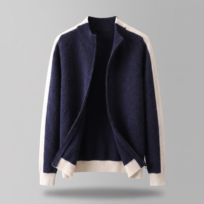 Ferrara Zip-Through Jacket - Deep Navy