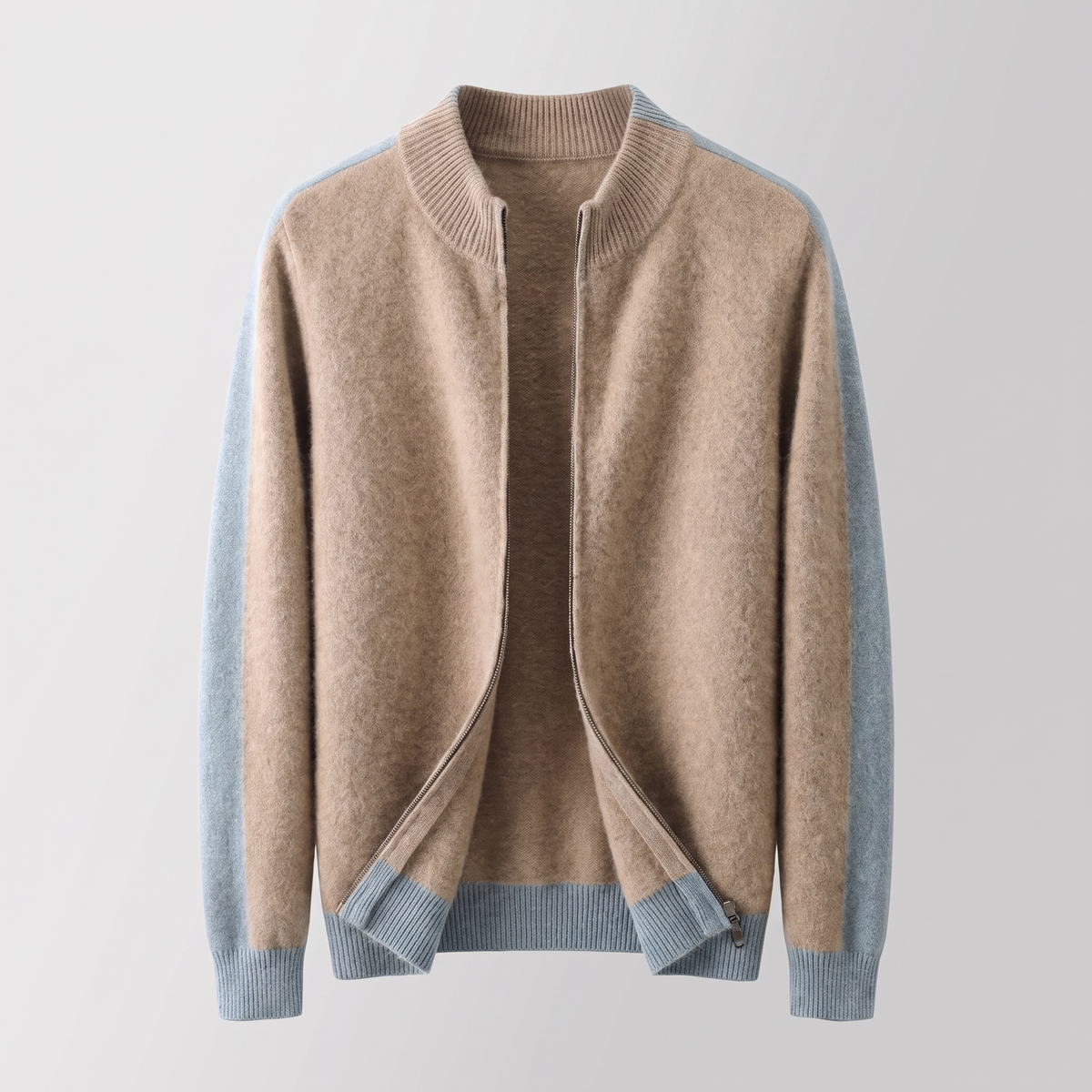 Ferrara Zip-Through Jacket - Sandstone Beige