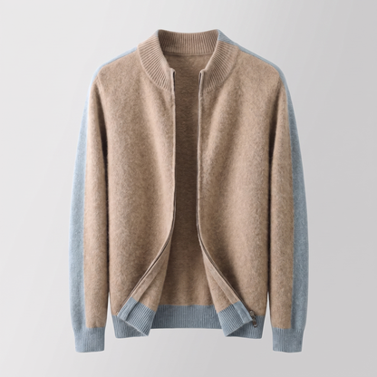 Ferrara Zip-Through Jacket - Sandstone Beige