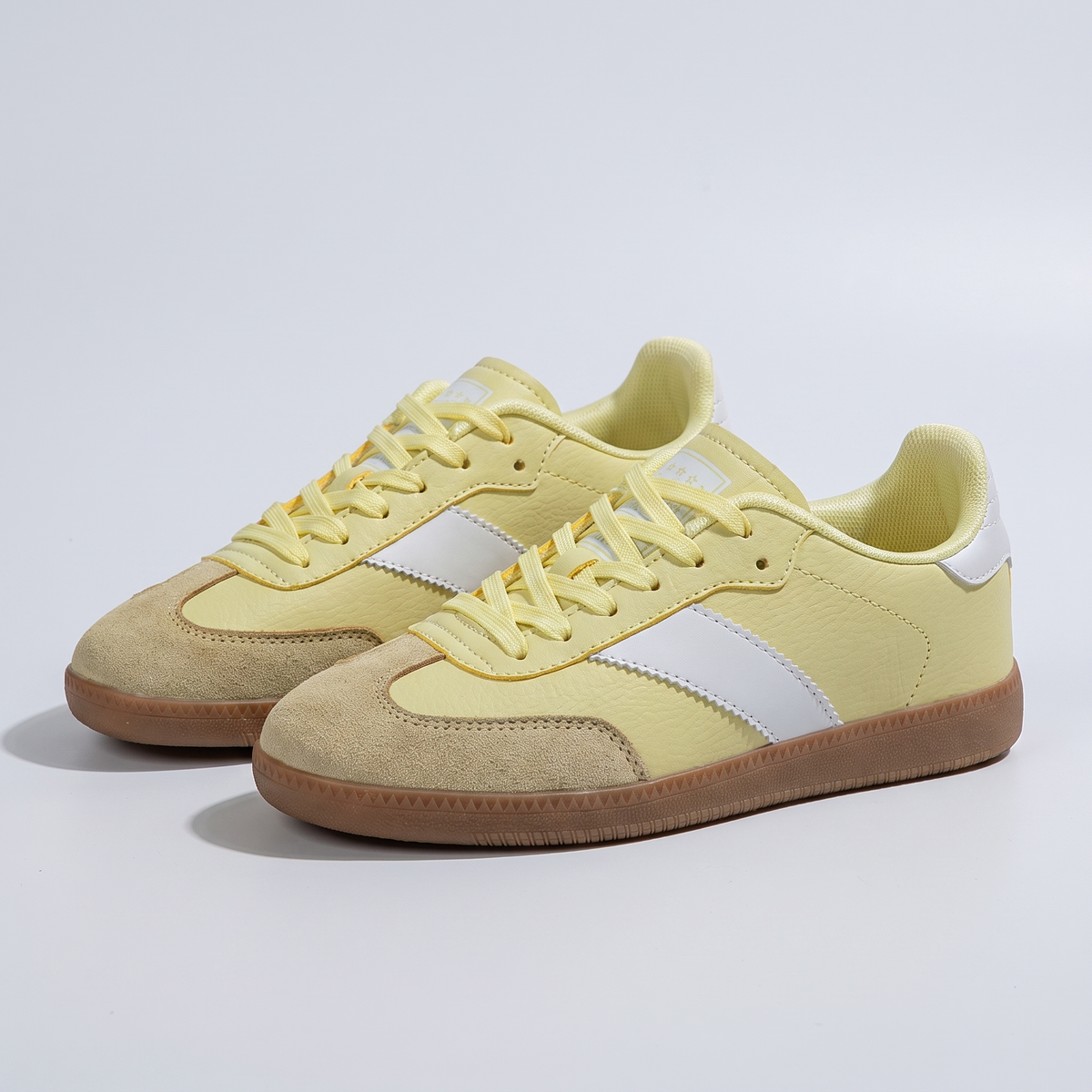 Fierce Suede-Look Leopard Sneaker - Citrus