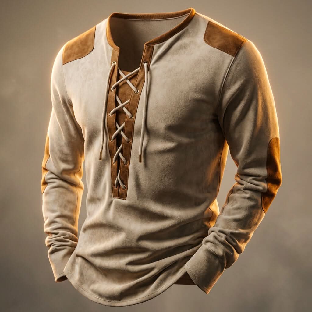 Finn Heritage Henley - Cream Beige