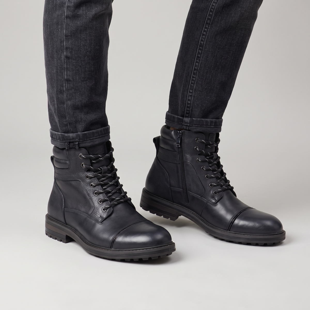 Fitzroy Leather-Look Ankle Boots