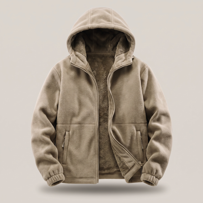 Fleece Lined Winter Jacket - Khaki
