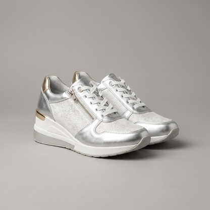 Flexi Zip Women's Sneakers - Silver