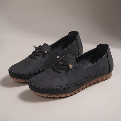Flexible Comfort Moccasins - Black