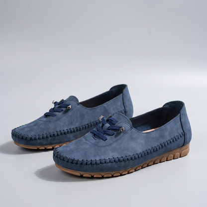 Flexible Comfort Moccasins - Blue