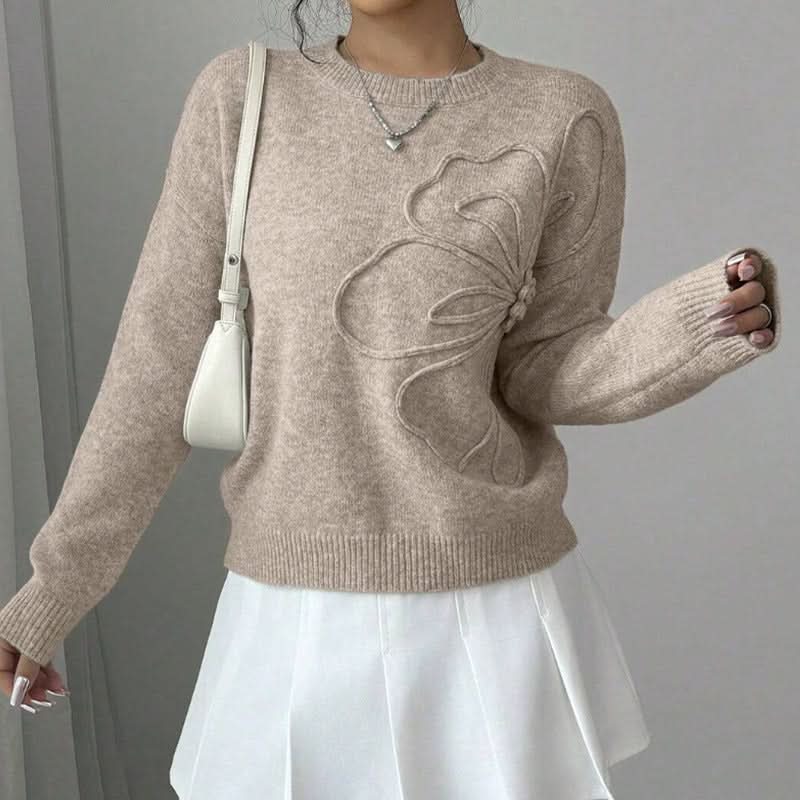 Flora Line Sweater - Beige