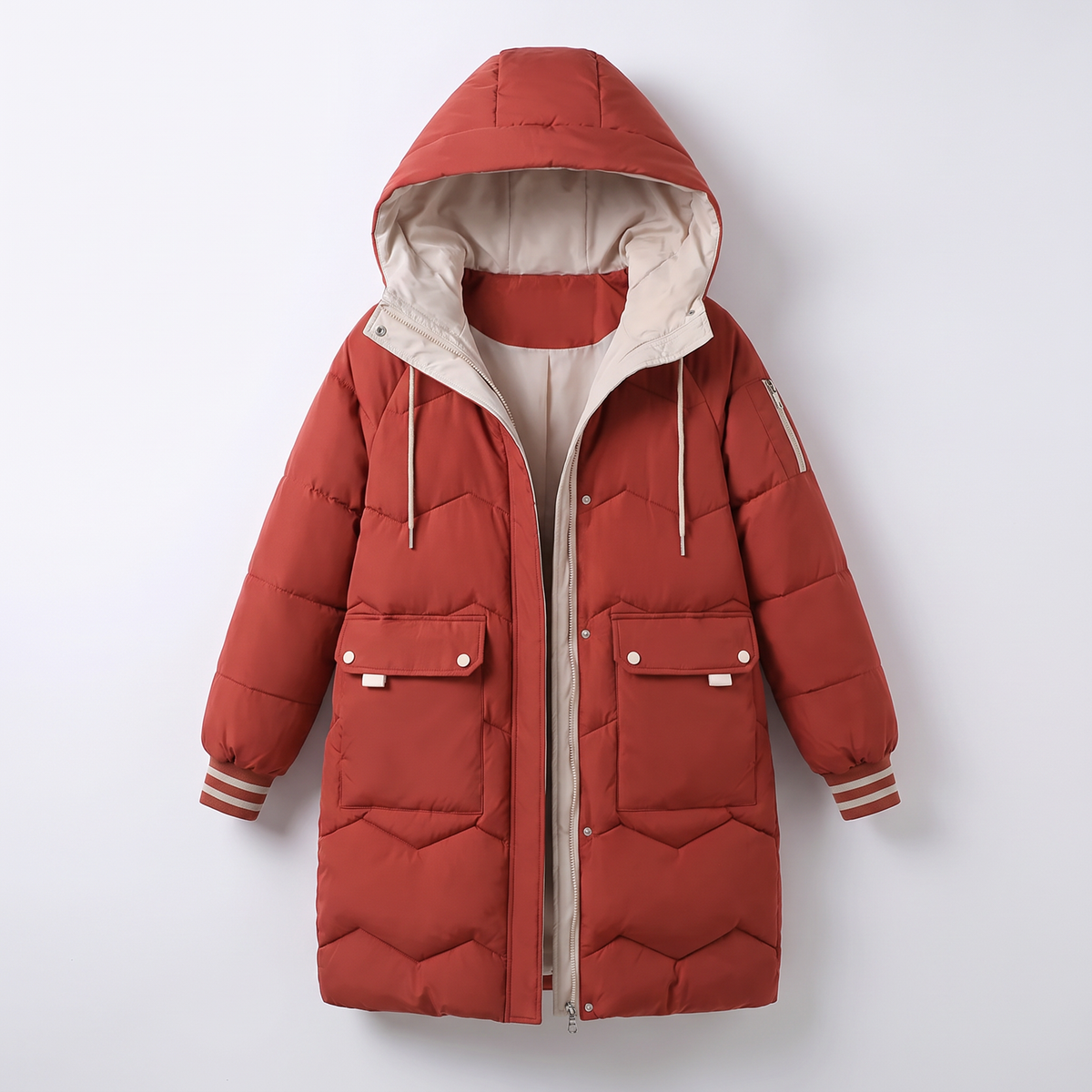Florence Premium Winter Coat - Red