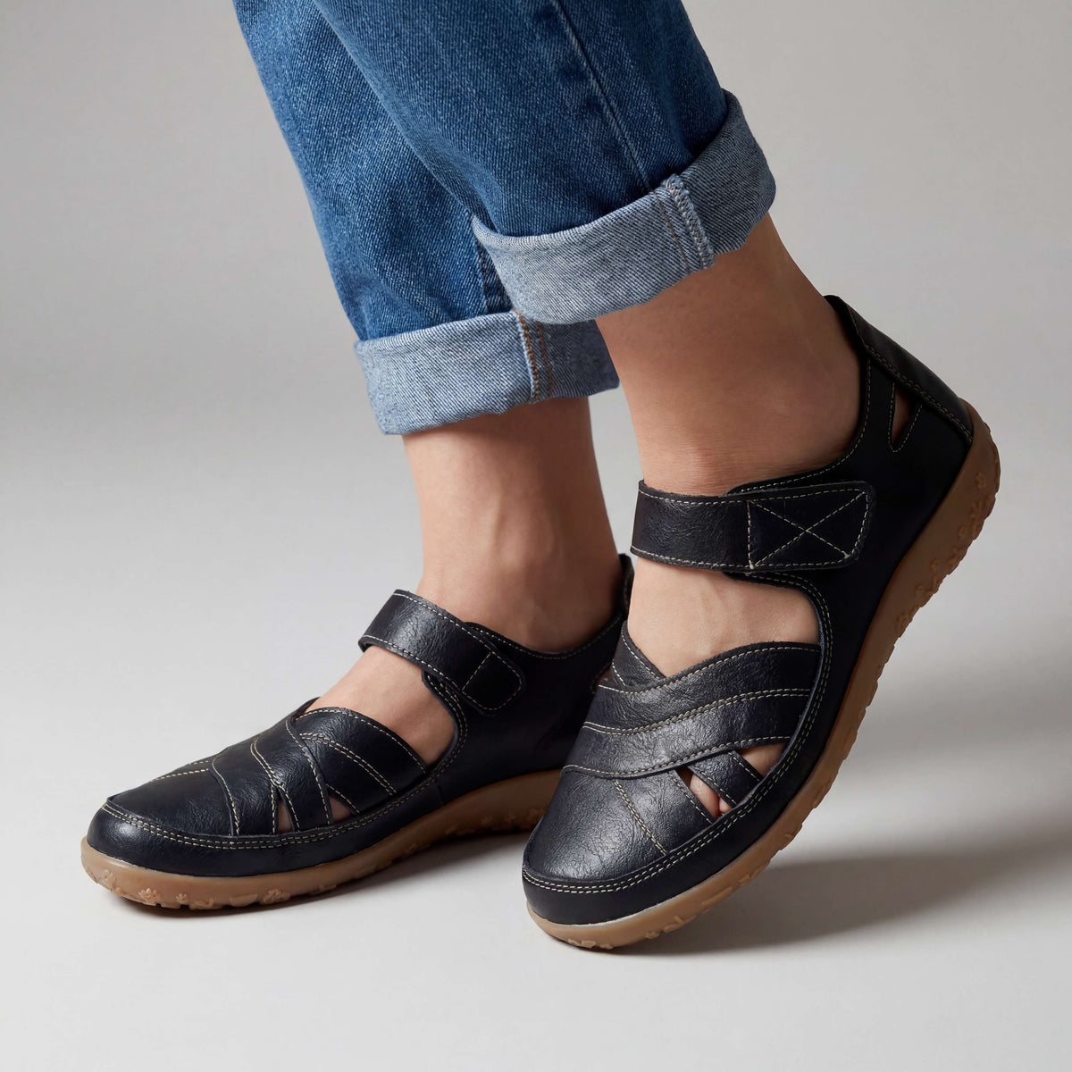 Florence Summer Step Sandals - Black
