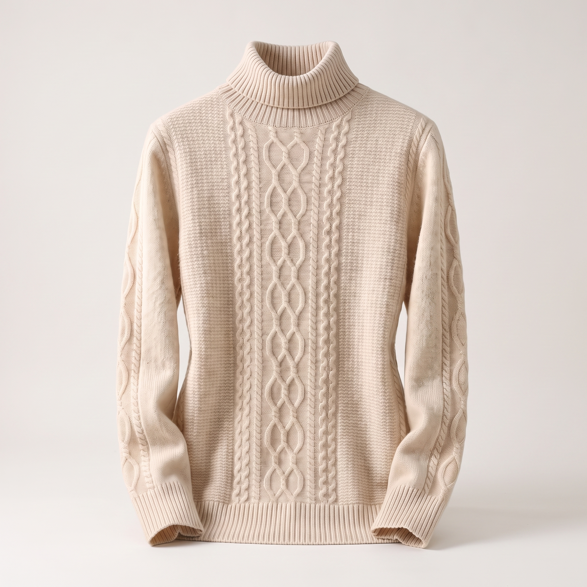 Fluffonia Turtleneck - Apricot