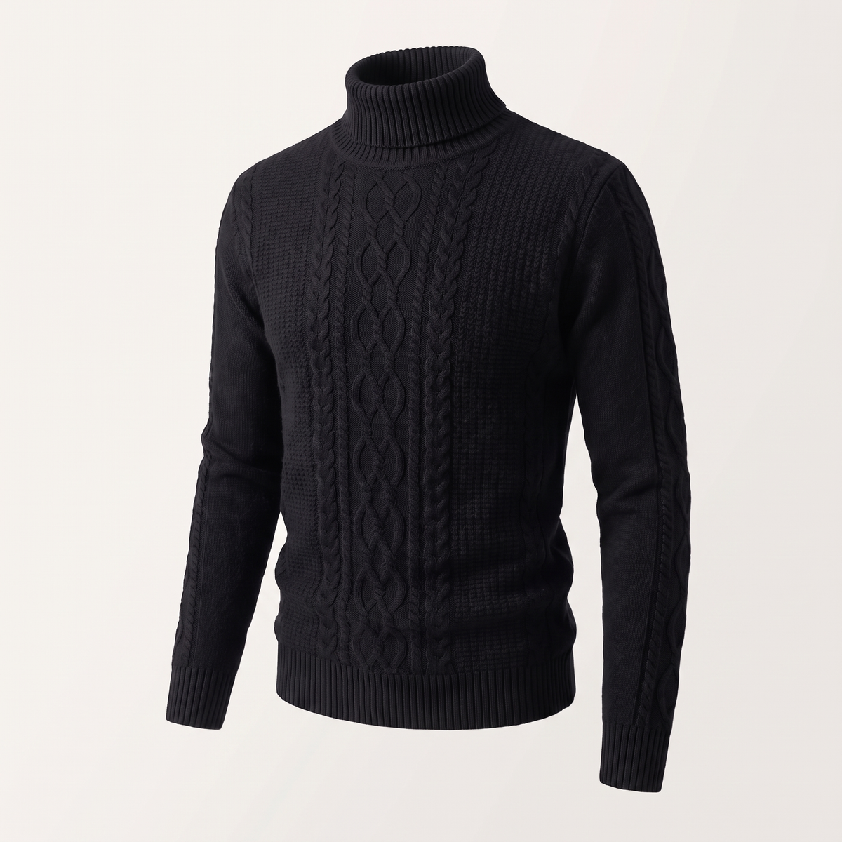 Fluffonia Turtleneck - Black