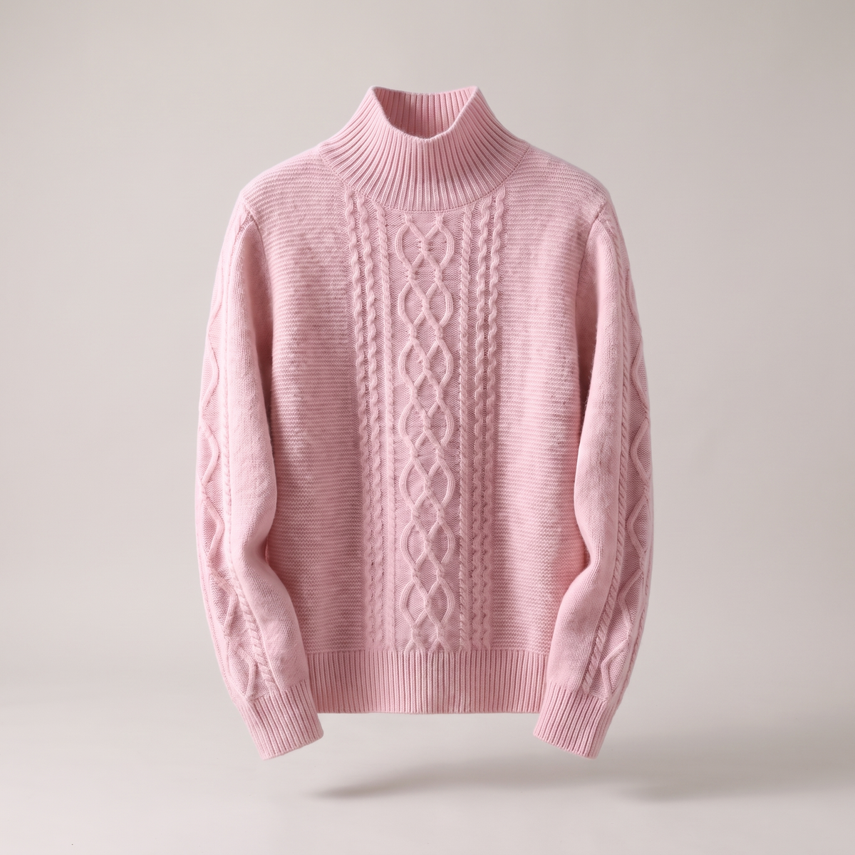 Fluffonia Turtleneck - Pink