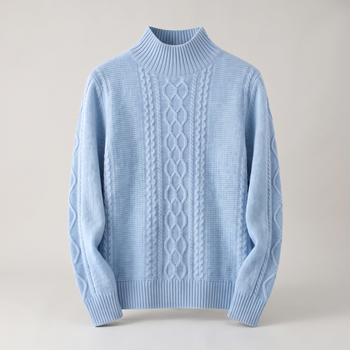 Fluffonia Turtleneck - Sky Blue